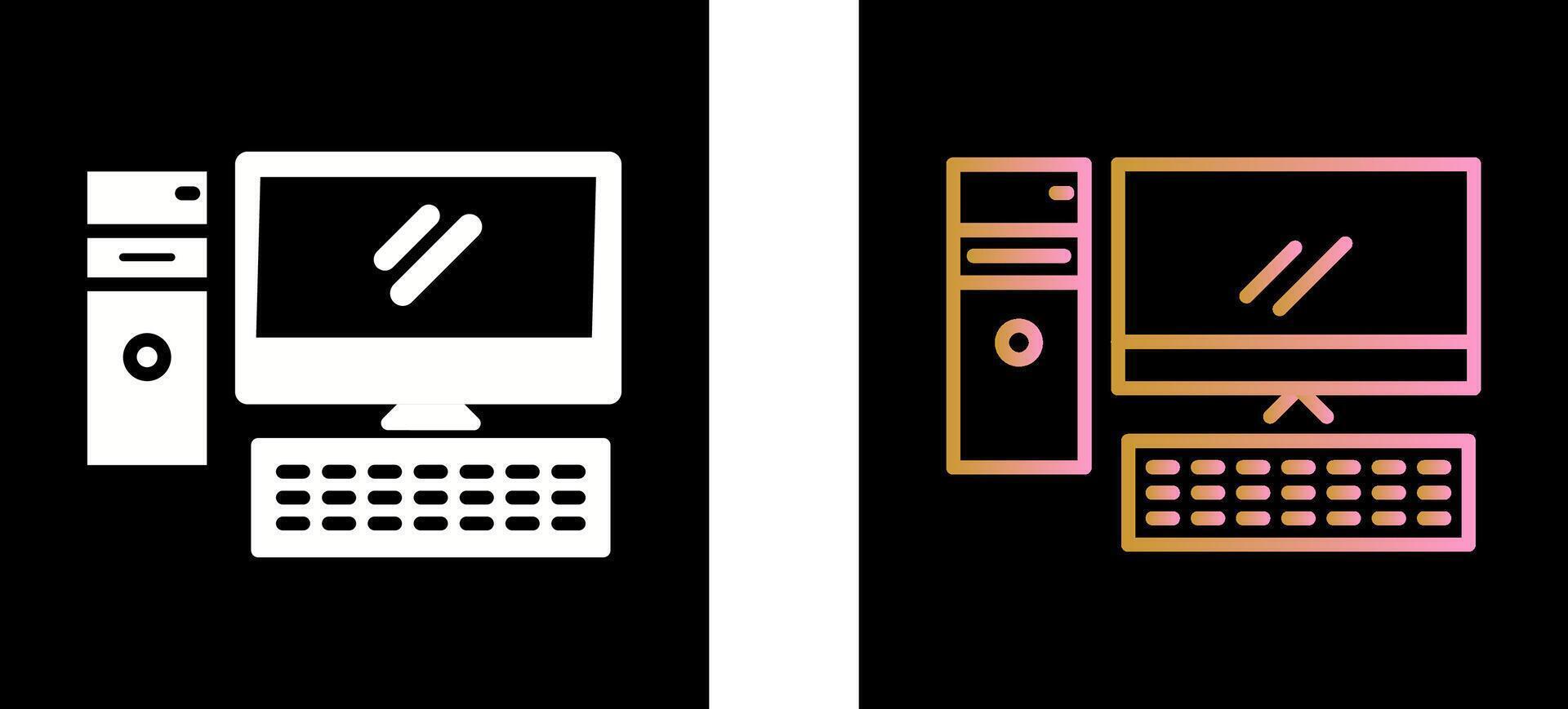 Computer Icon Design vector