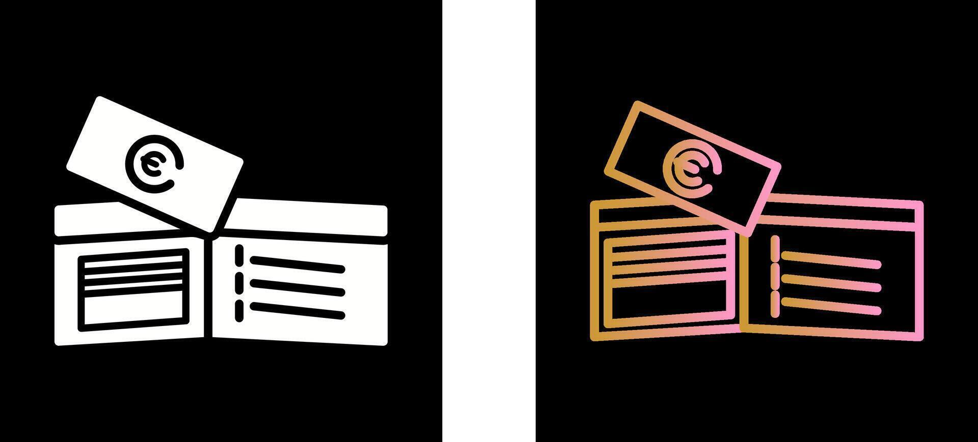 Money in Wallet Icon Design vector