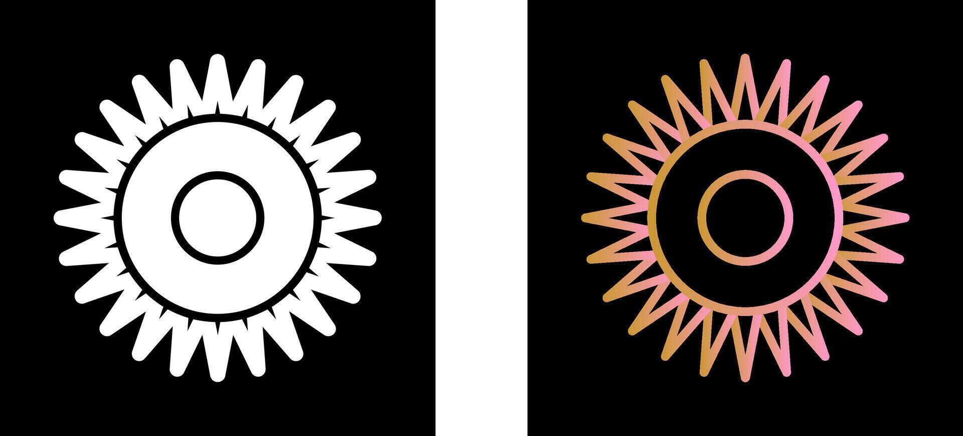 Optical Radiation Icon Design vector
