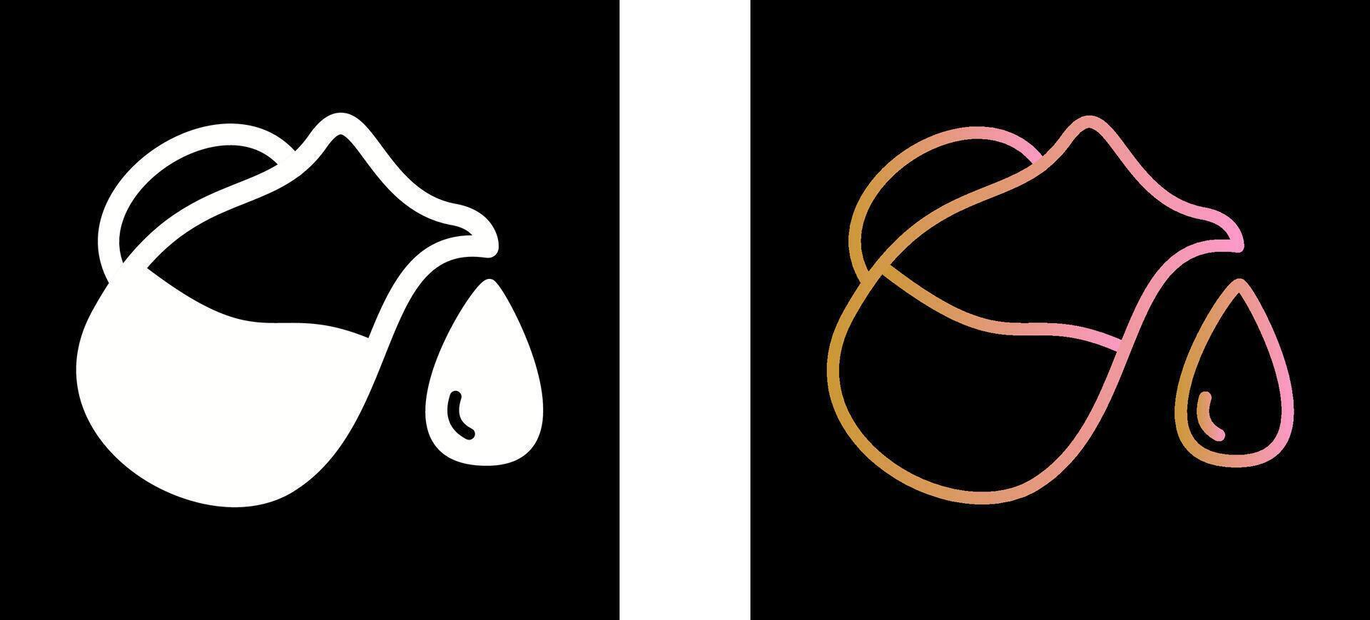 Milk Jug Icon Design vector