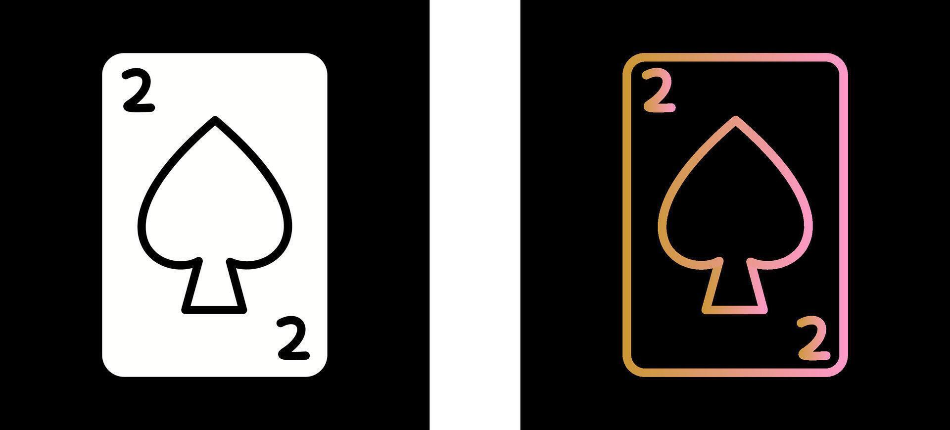 Spades Card Icon Design vector