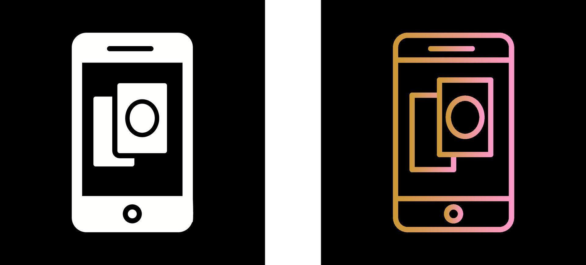 Phone Gambling Icon Design vector