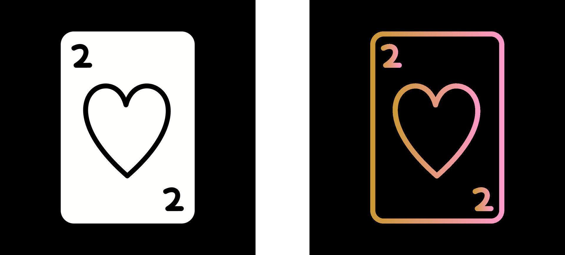 Hearts Card Icon Design vector