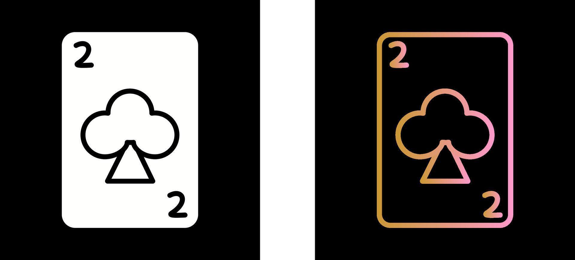 Clubs Card Icon Design vector