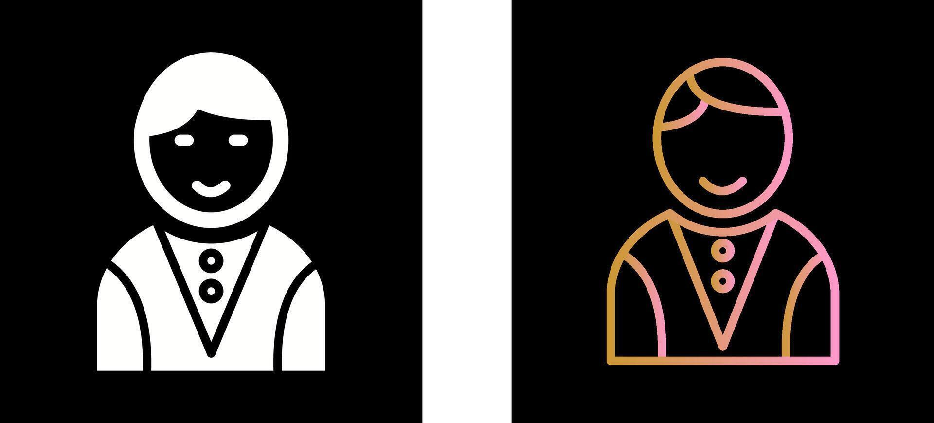 Casino Dealer Icon Design vector