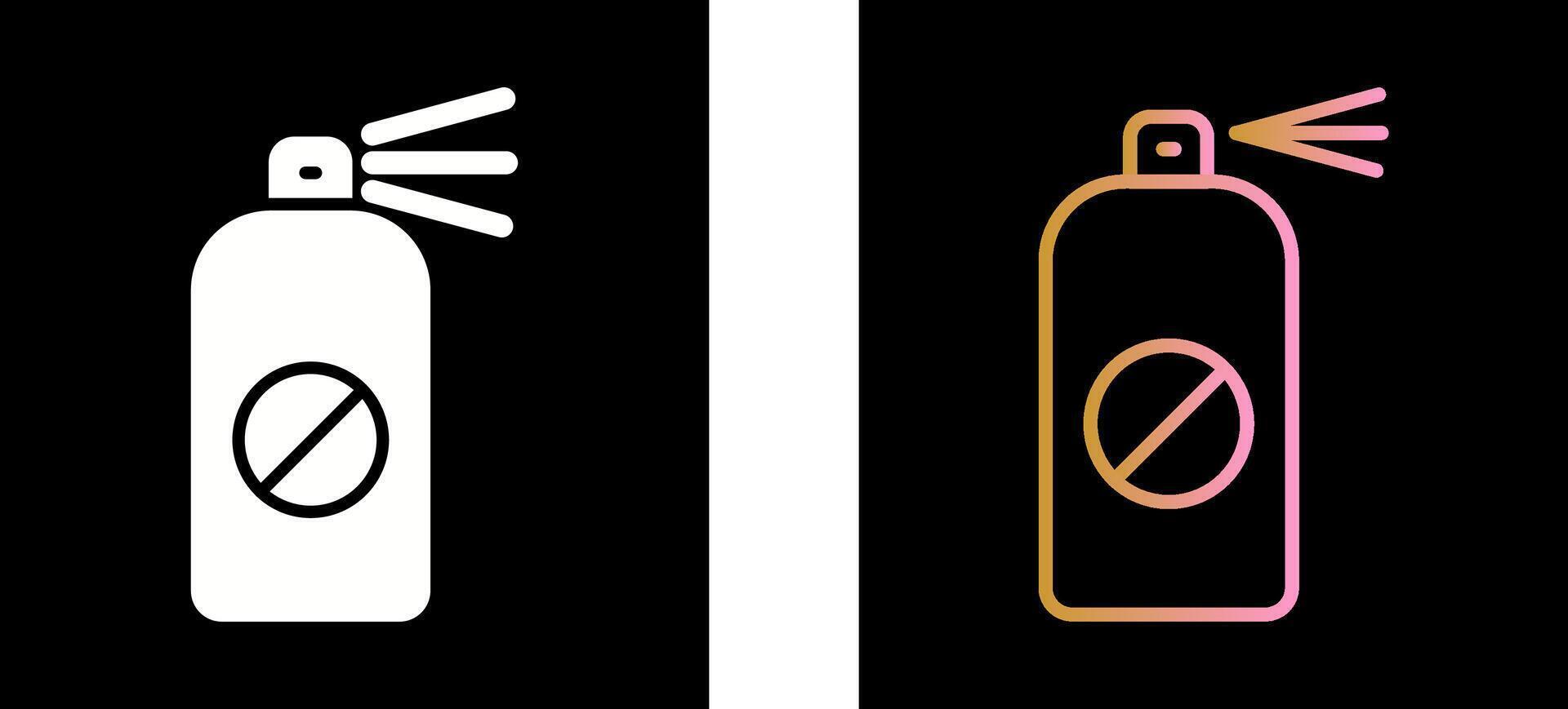 Pesticide Bottle Icon Design vector