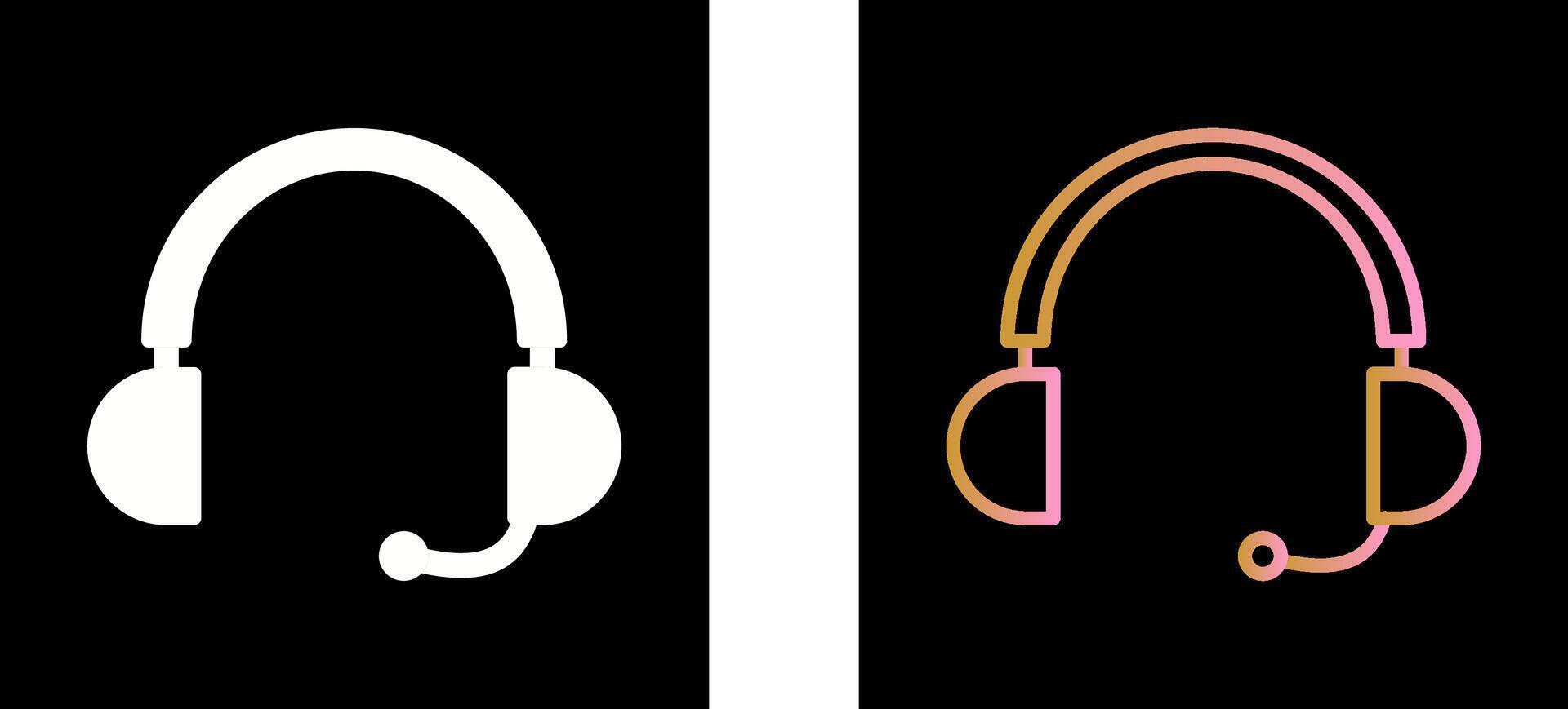 Headphones Icon Design vector