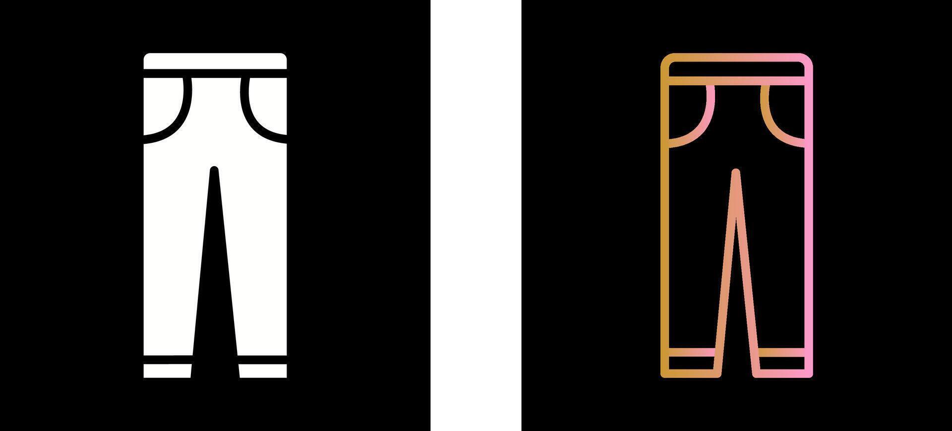 Trousers Icon Design vector