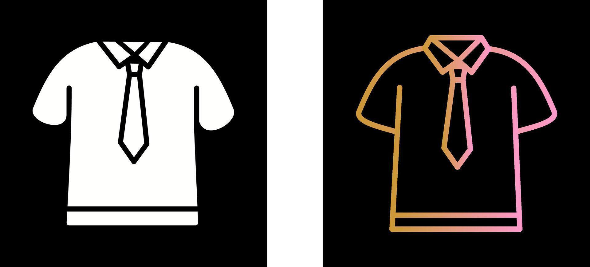 Shirt and Tie Icon Design vector