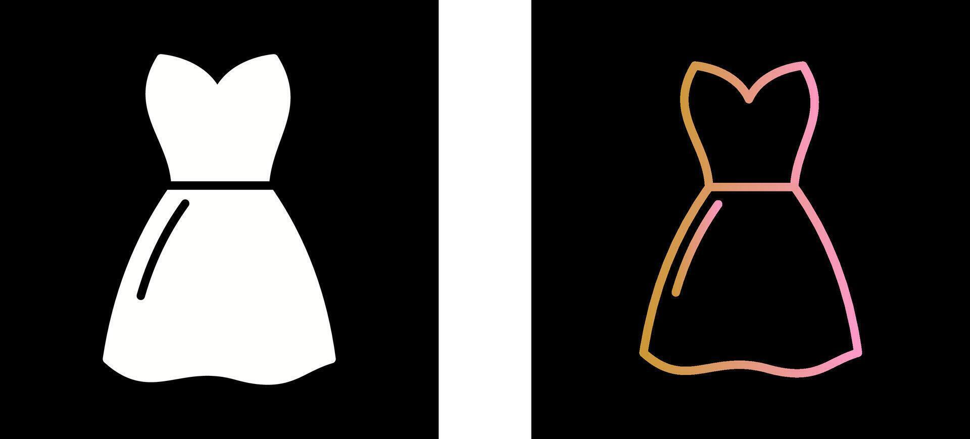 Womans Dress Icon Design vector