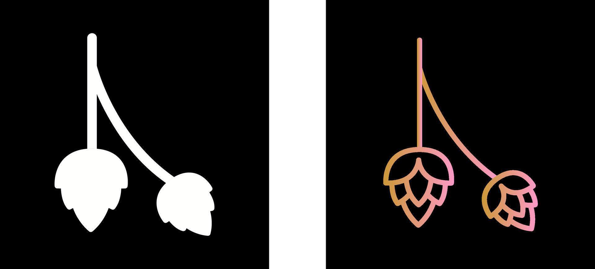 Hops Icon Design vector