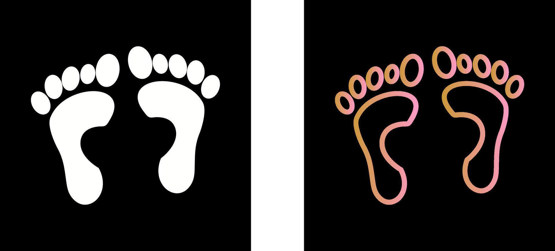 Foot X ray Icon Design vector