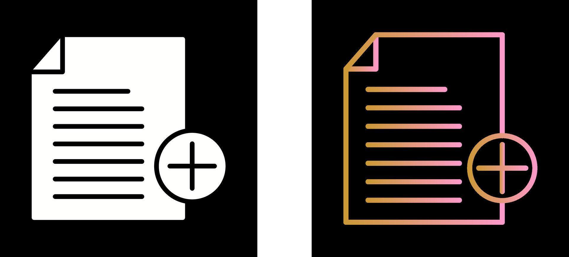 Add Notes Icon Design vector