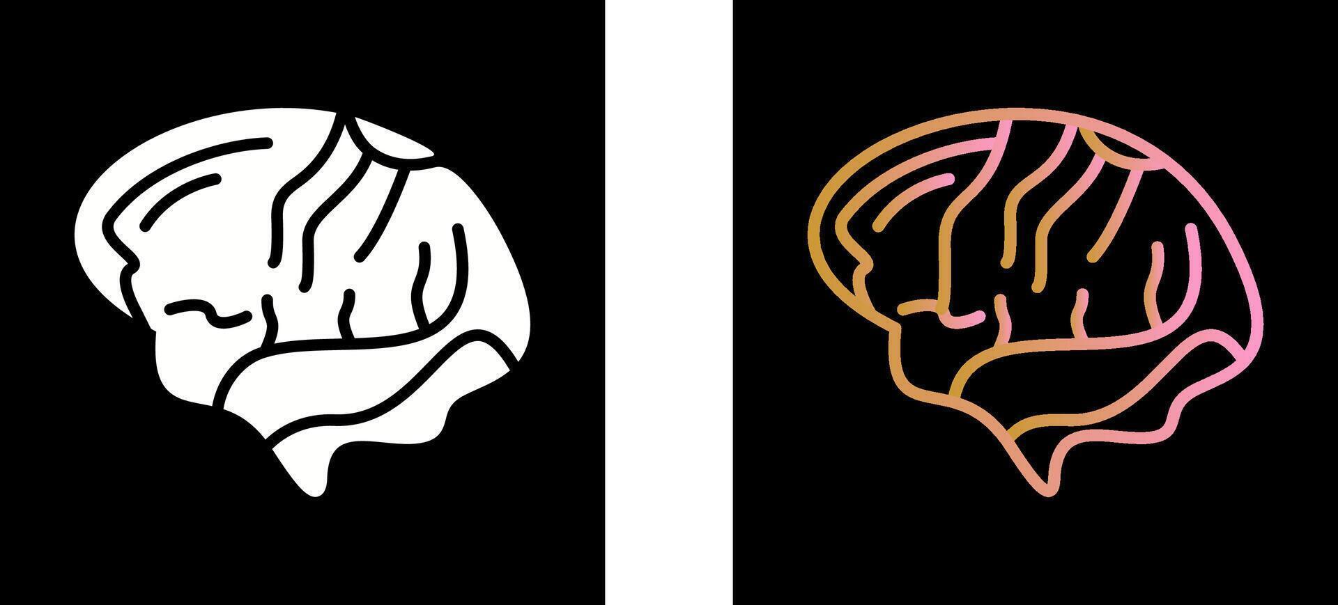 Brain Icon Design vector