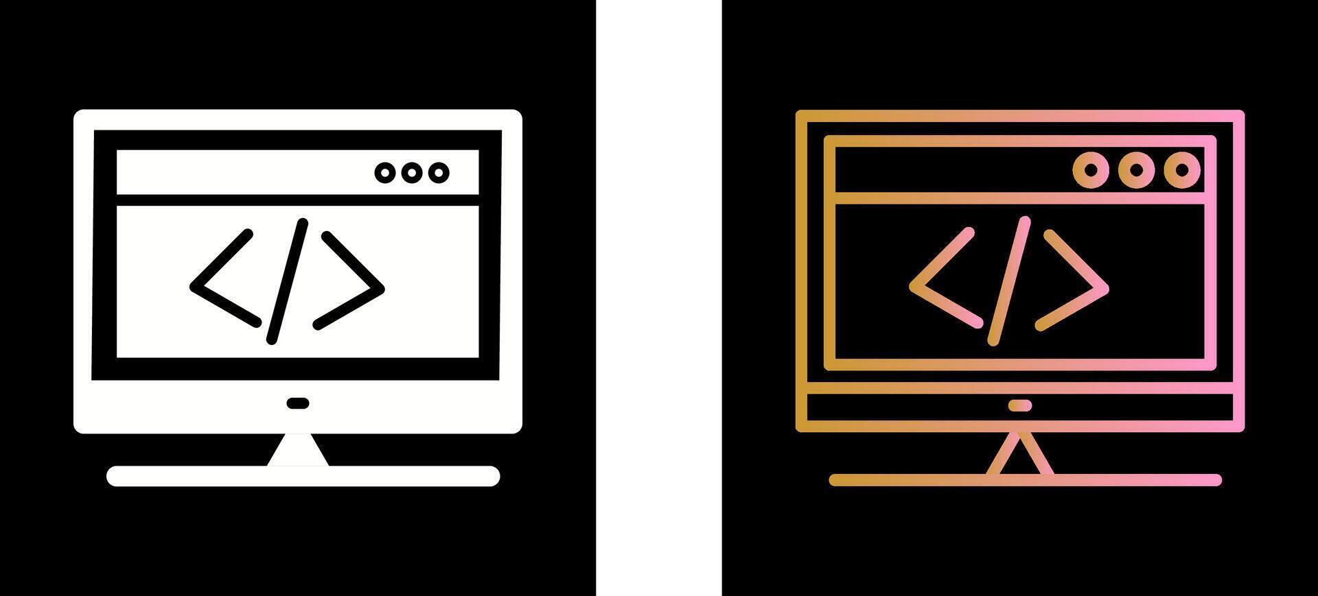 HTML Coding Icon Design 43079825 Vector Art at Vecteezy