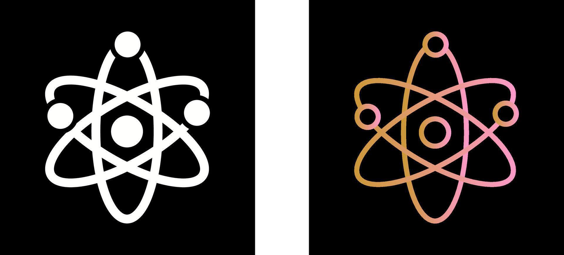 Atom Icon Design vector