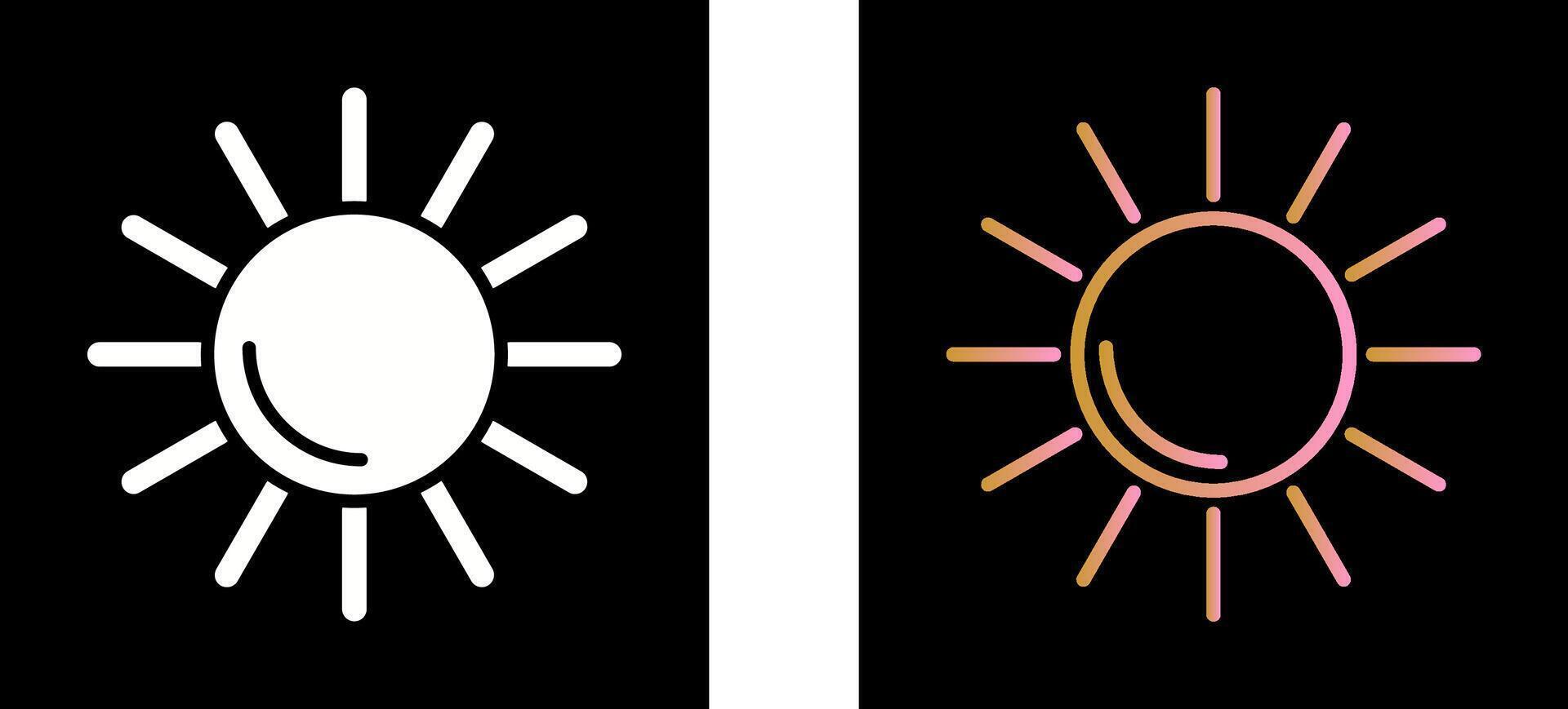 diseño de icono de sol vector