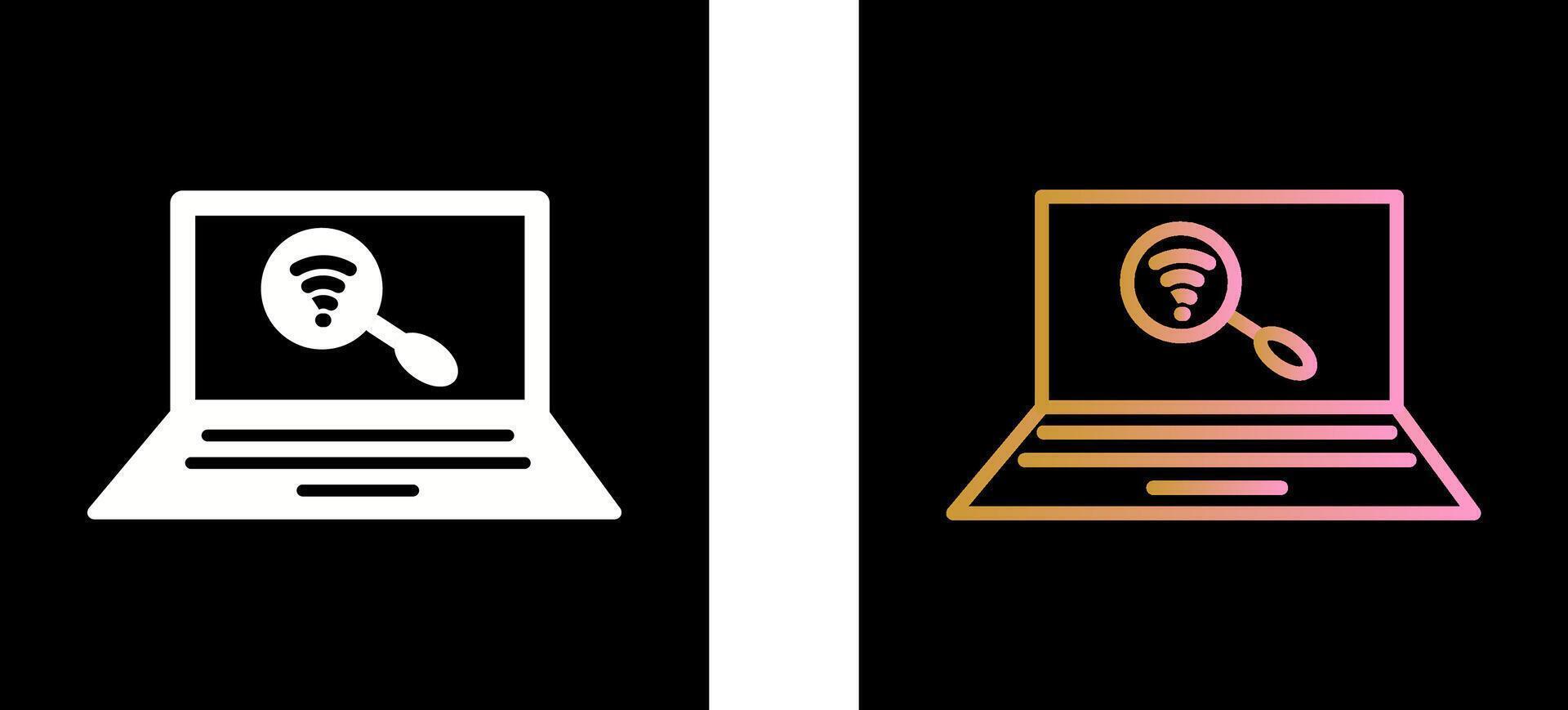 Find on Internet Icon Design vector