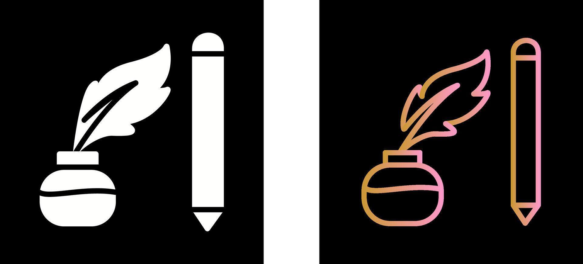 Writing Equipment Icon Design vector