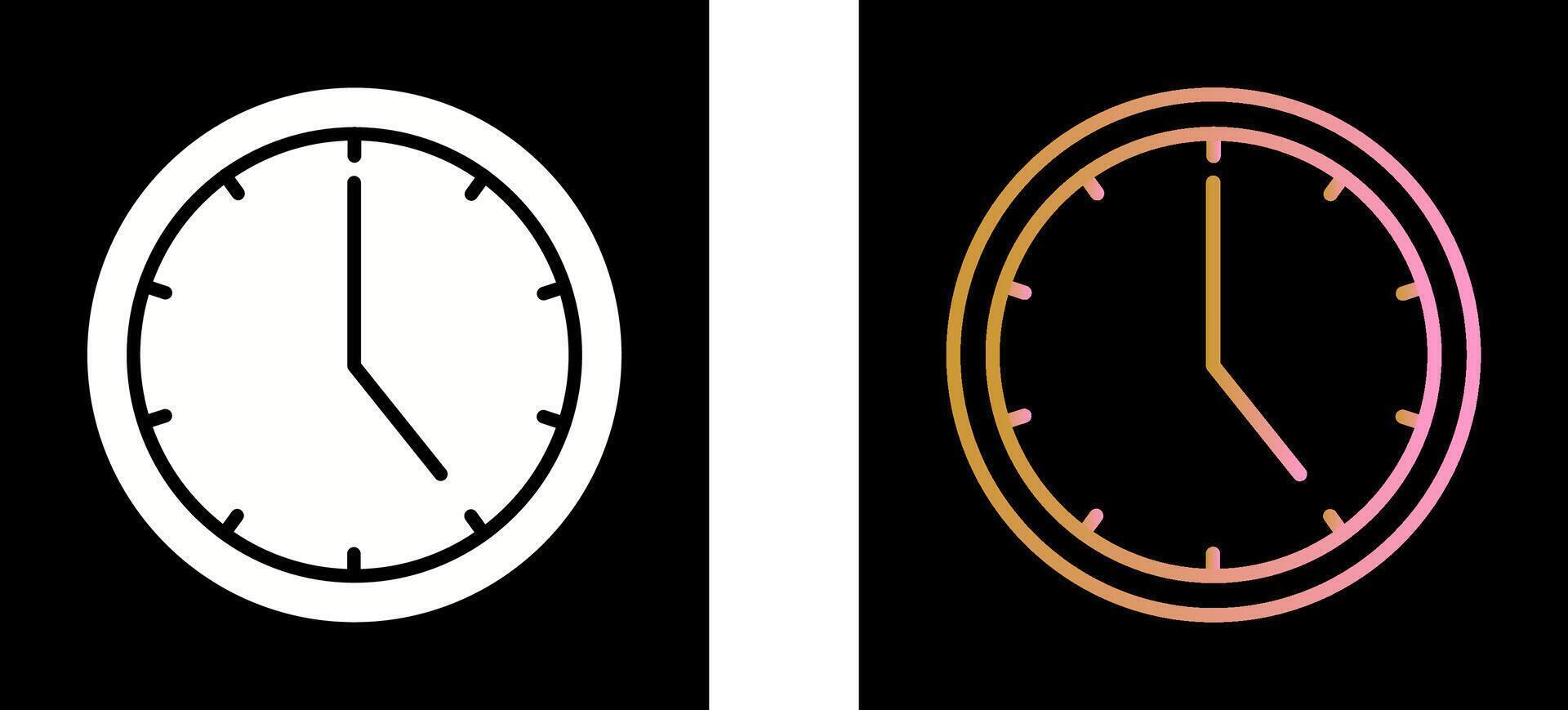 Clock Icon Design vector