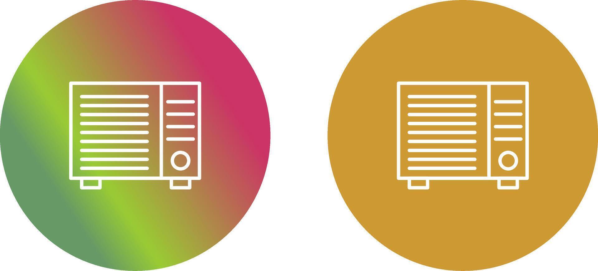AC Window Unit Icon Design vector