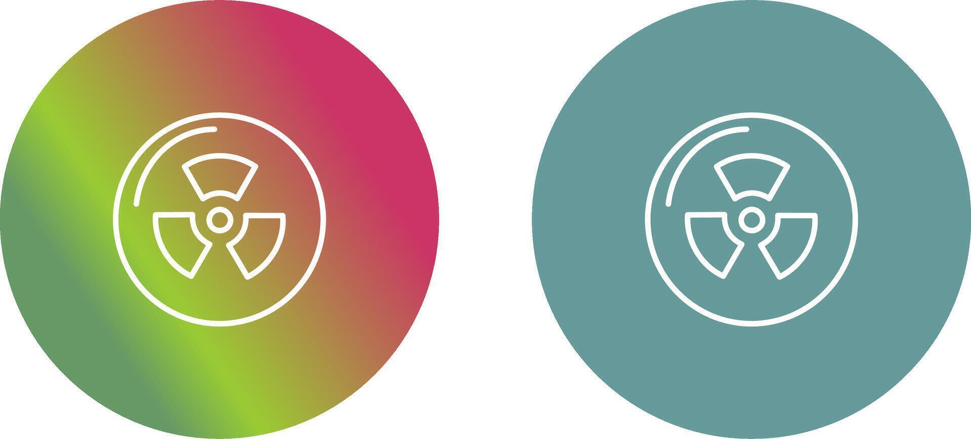 Radiation Icon Design vector