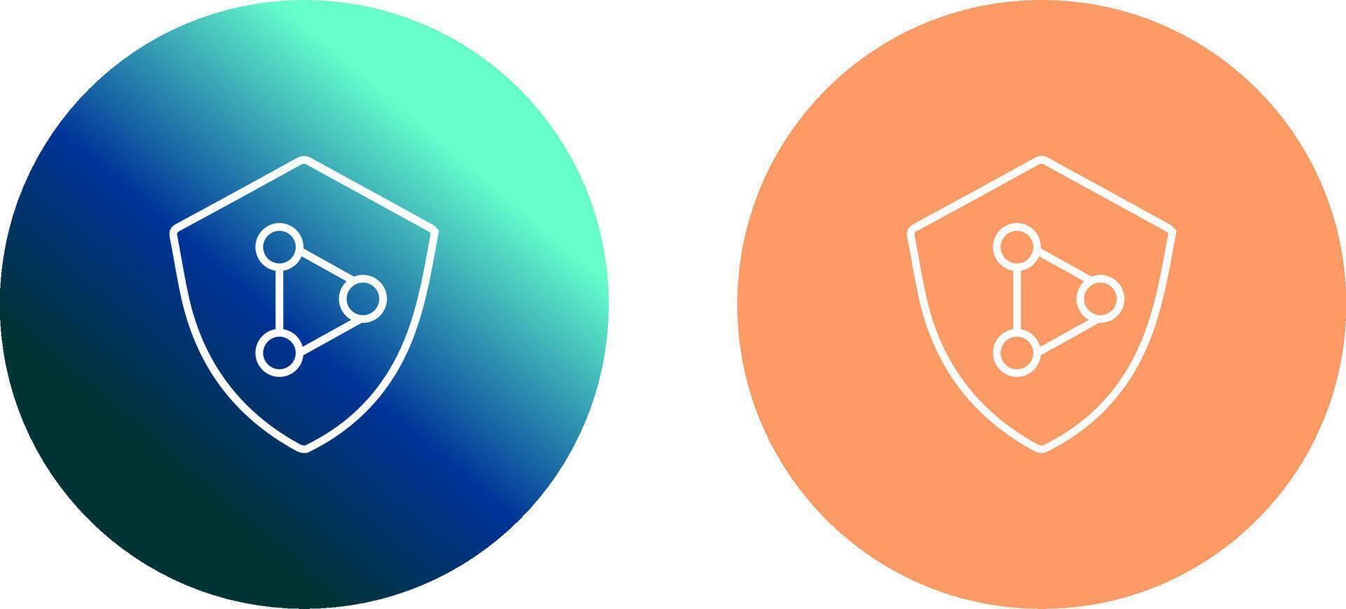 Network Protection Icon Design vector