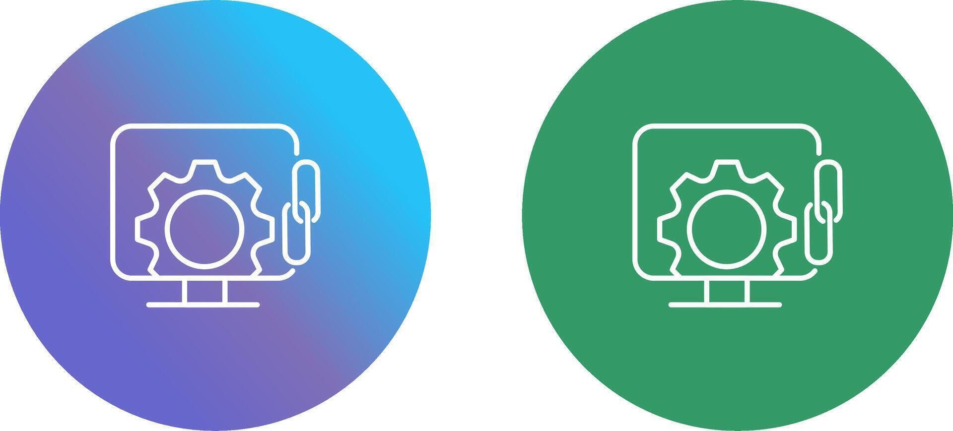 Link Optimization Icon Design vector