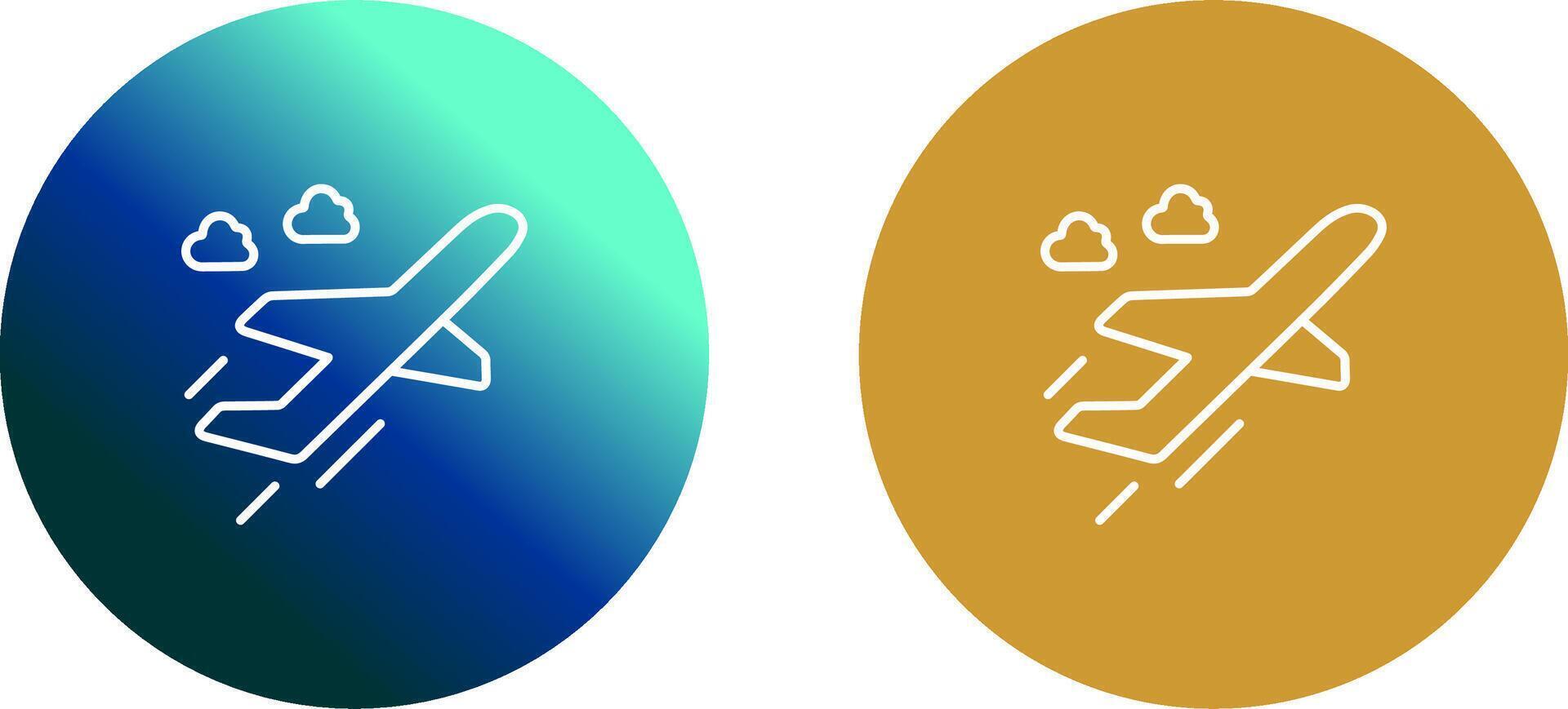 Flight Takeoff Icon Design vector