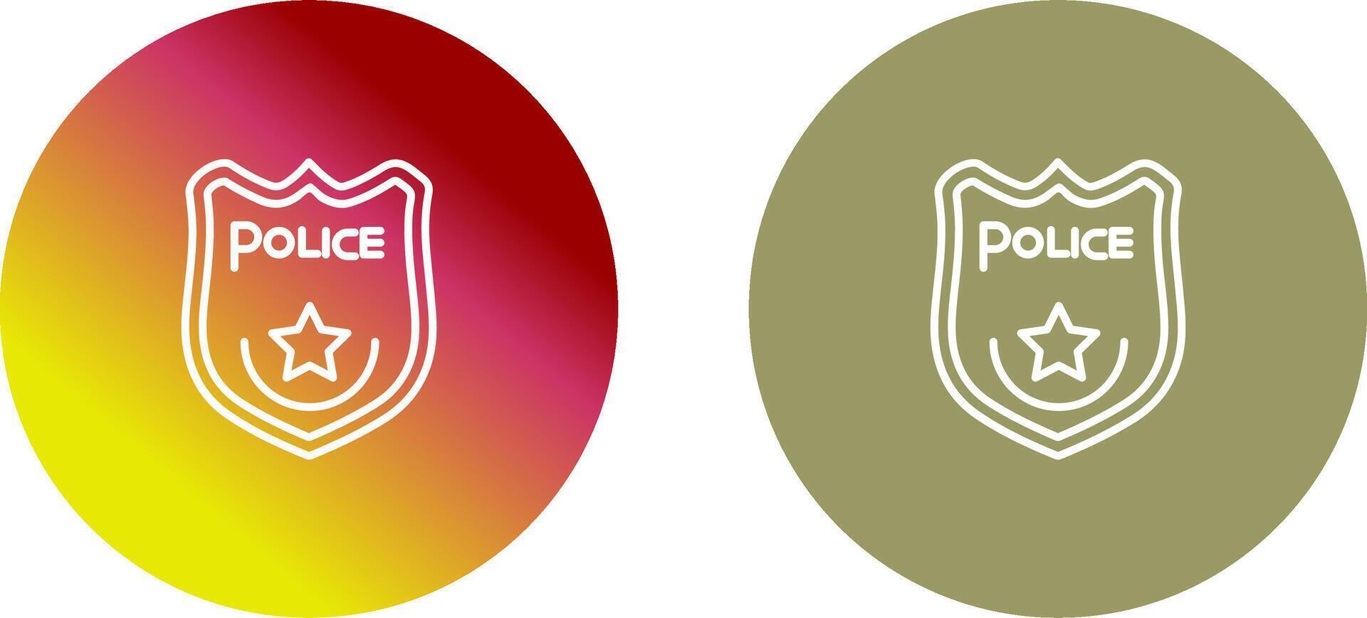 Police Badge Icon Design vector