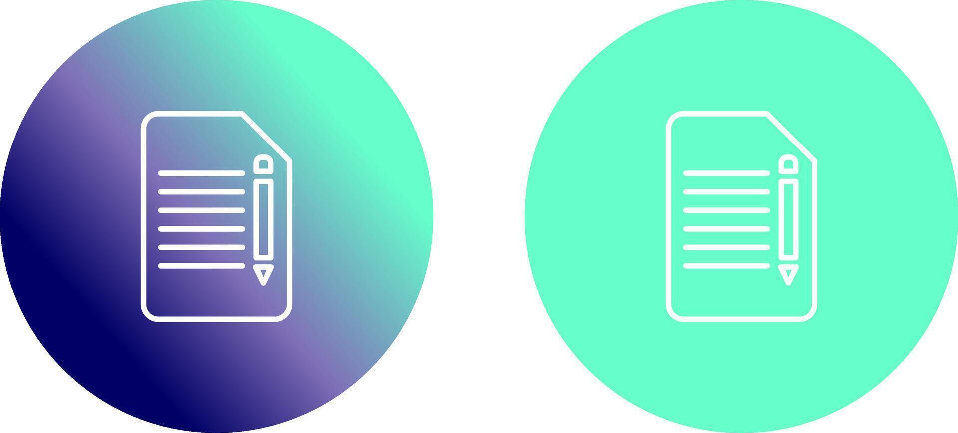 Edit Document Icon Design vector