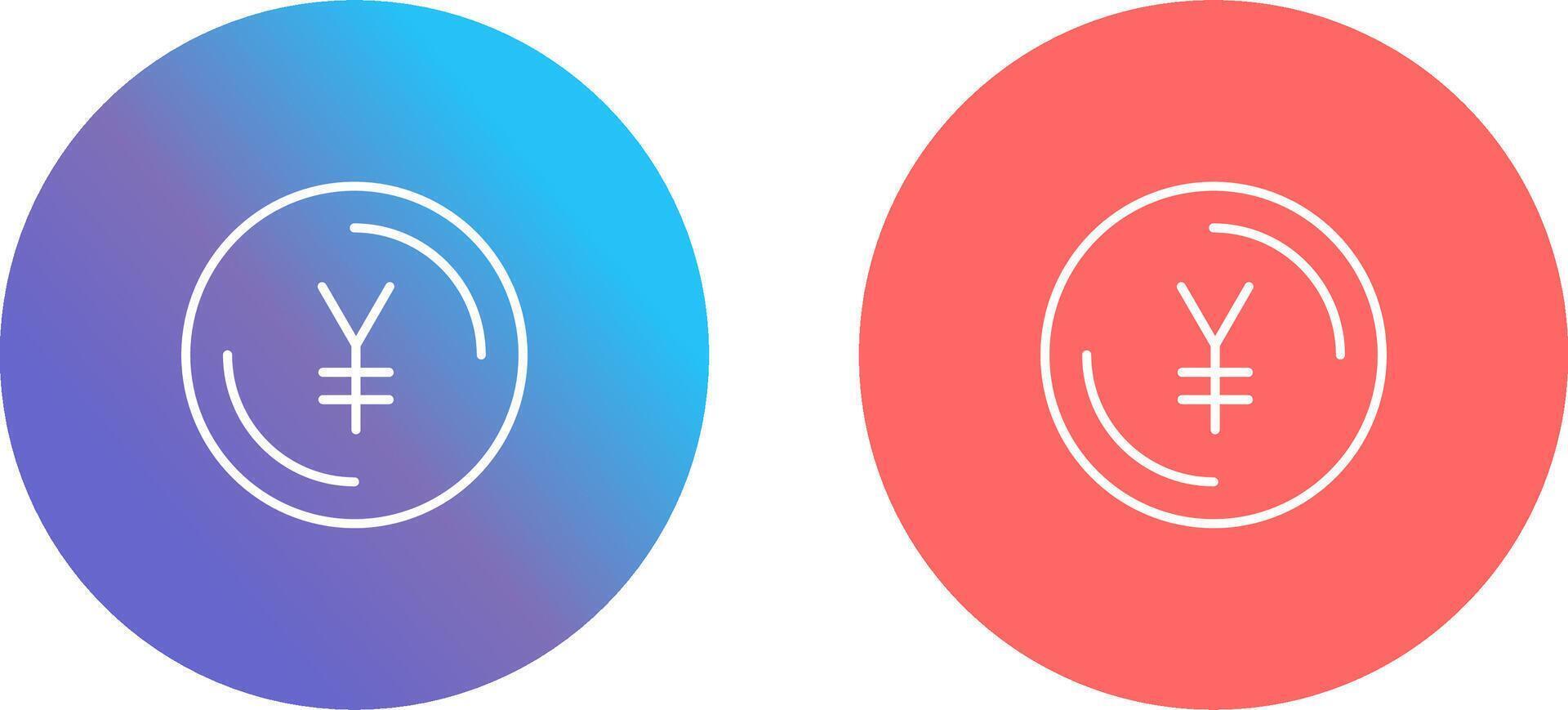 Yen Symbol Icon Design vector