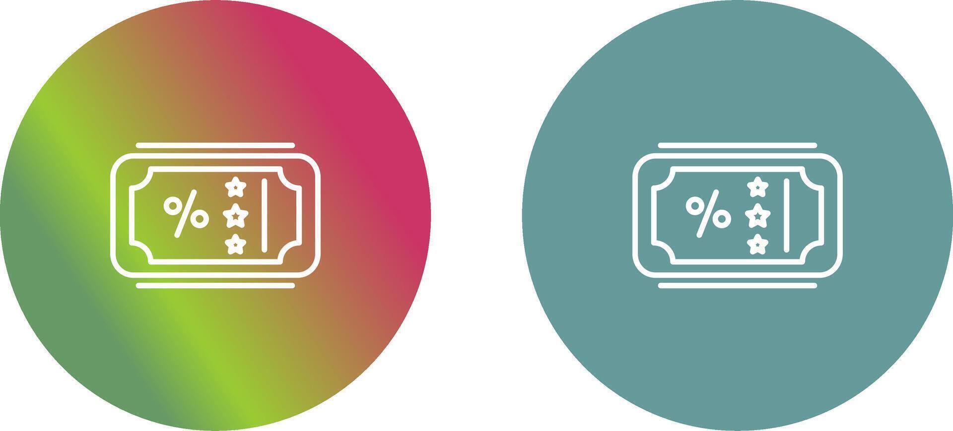 Sale Ticket Icon Design vector