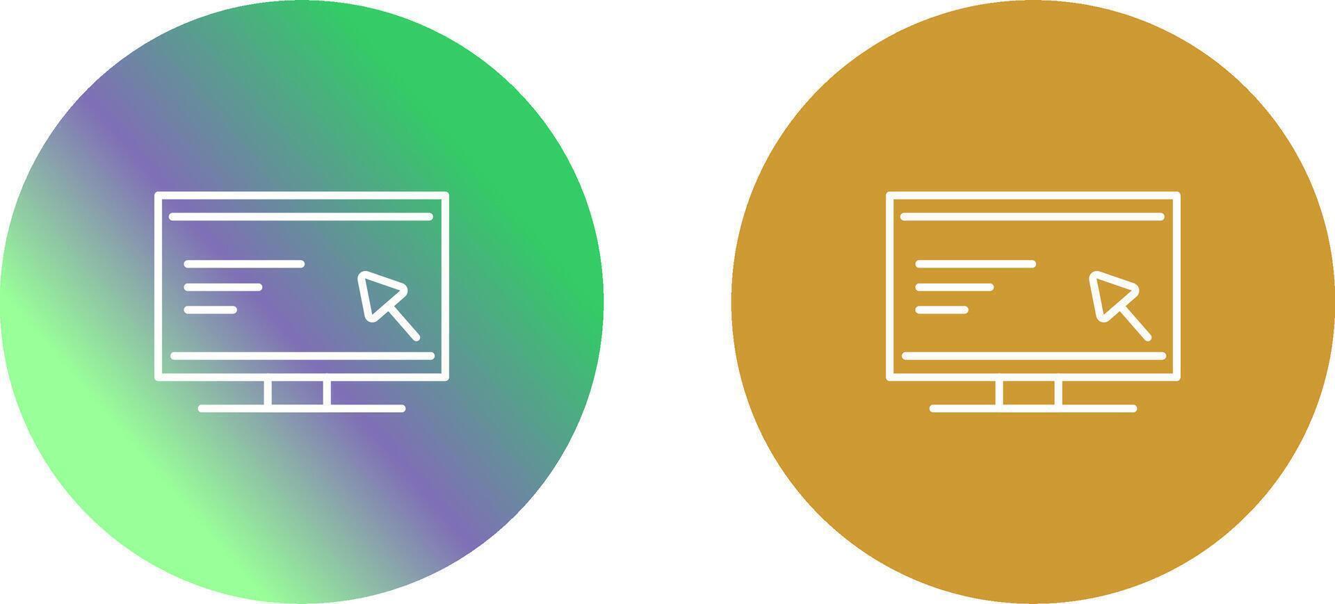 Screen Icon Design vector