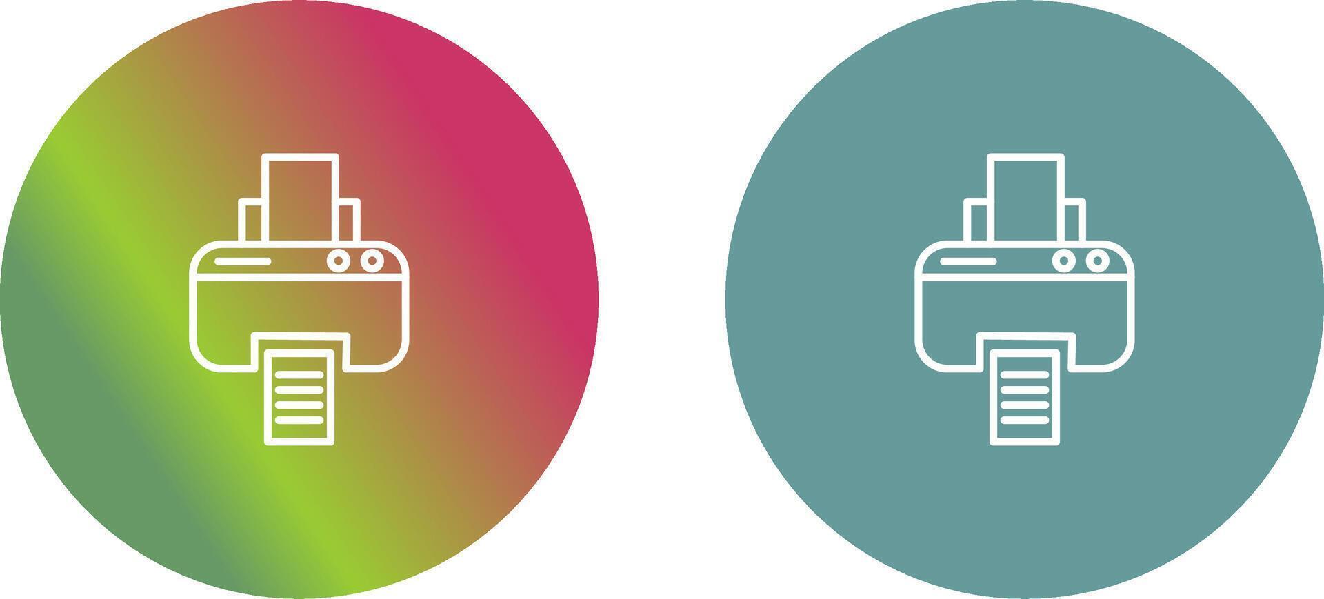 Printer Icon Design vector