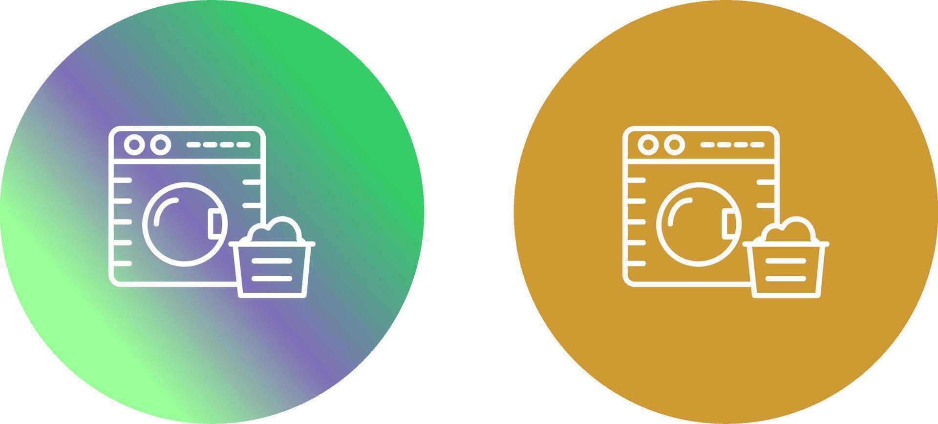 Washing Machine Icon Design vector