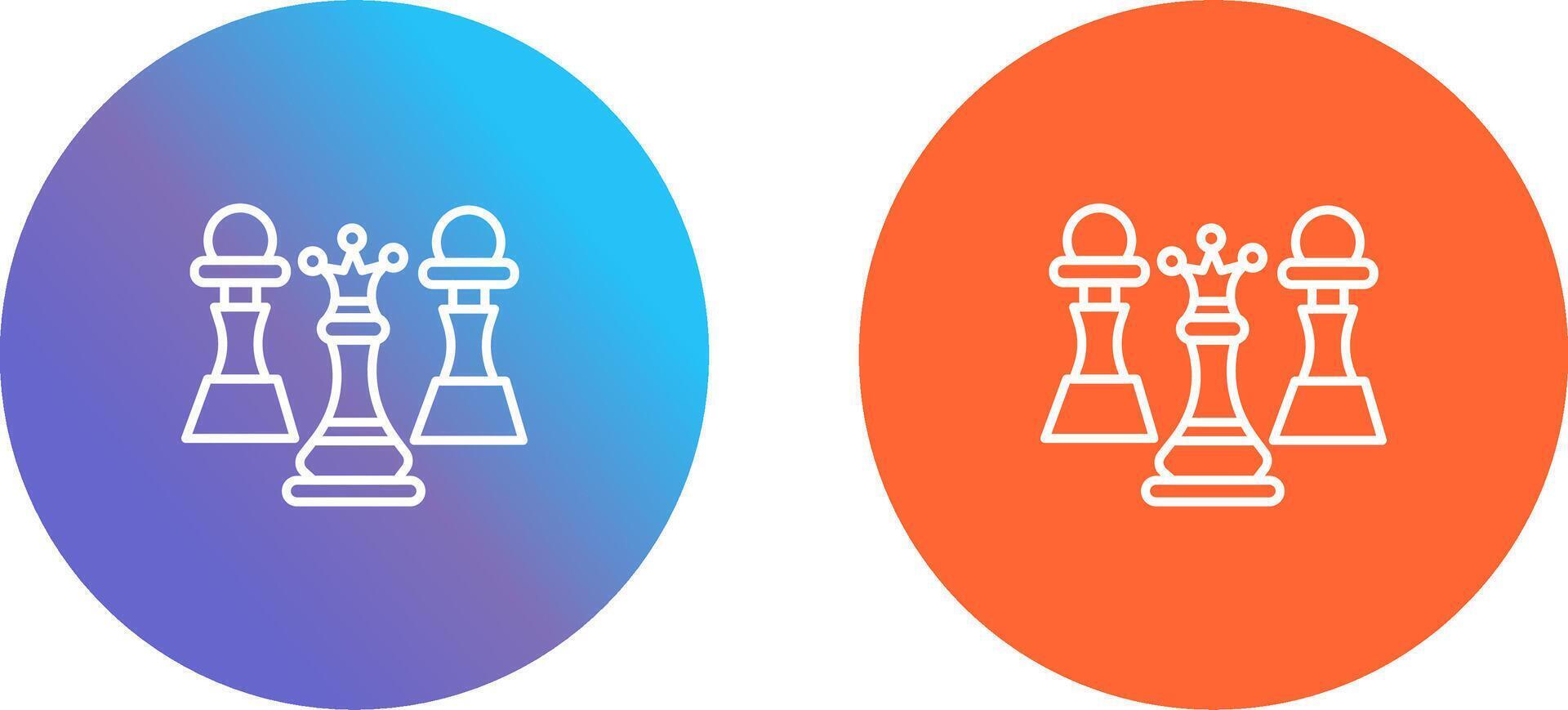 Chess Icon Design vector