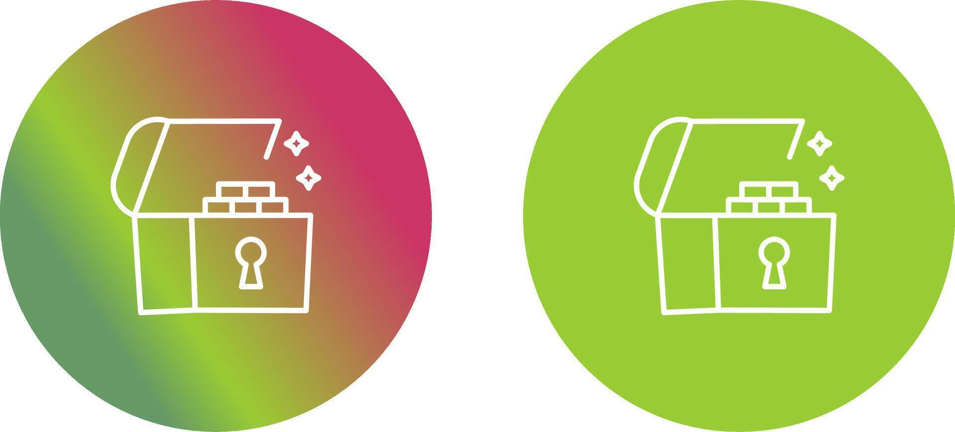 Open Treasure Box Icon Design vector