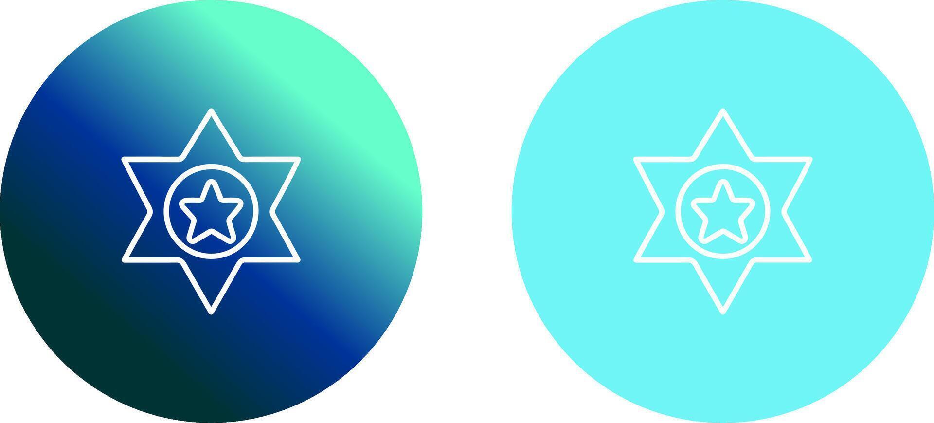 Sheriff Icon Design vector