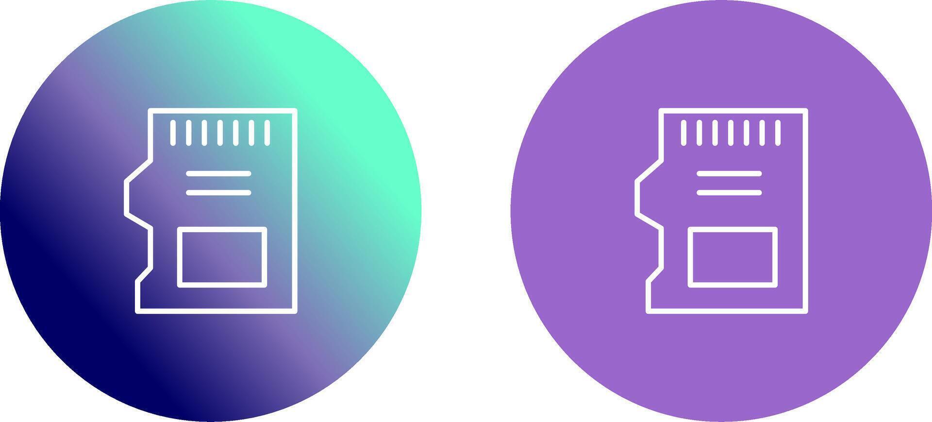 SD Card Icon Design vector