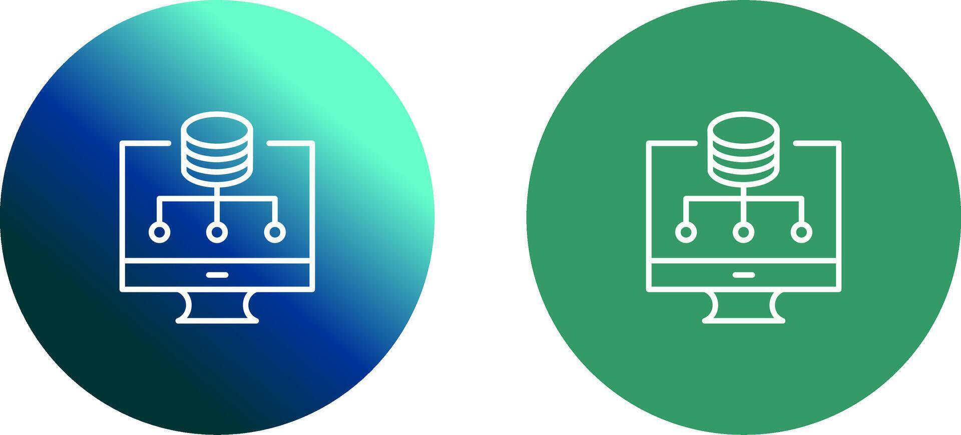 Data Storage Icon Design vector