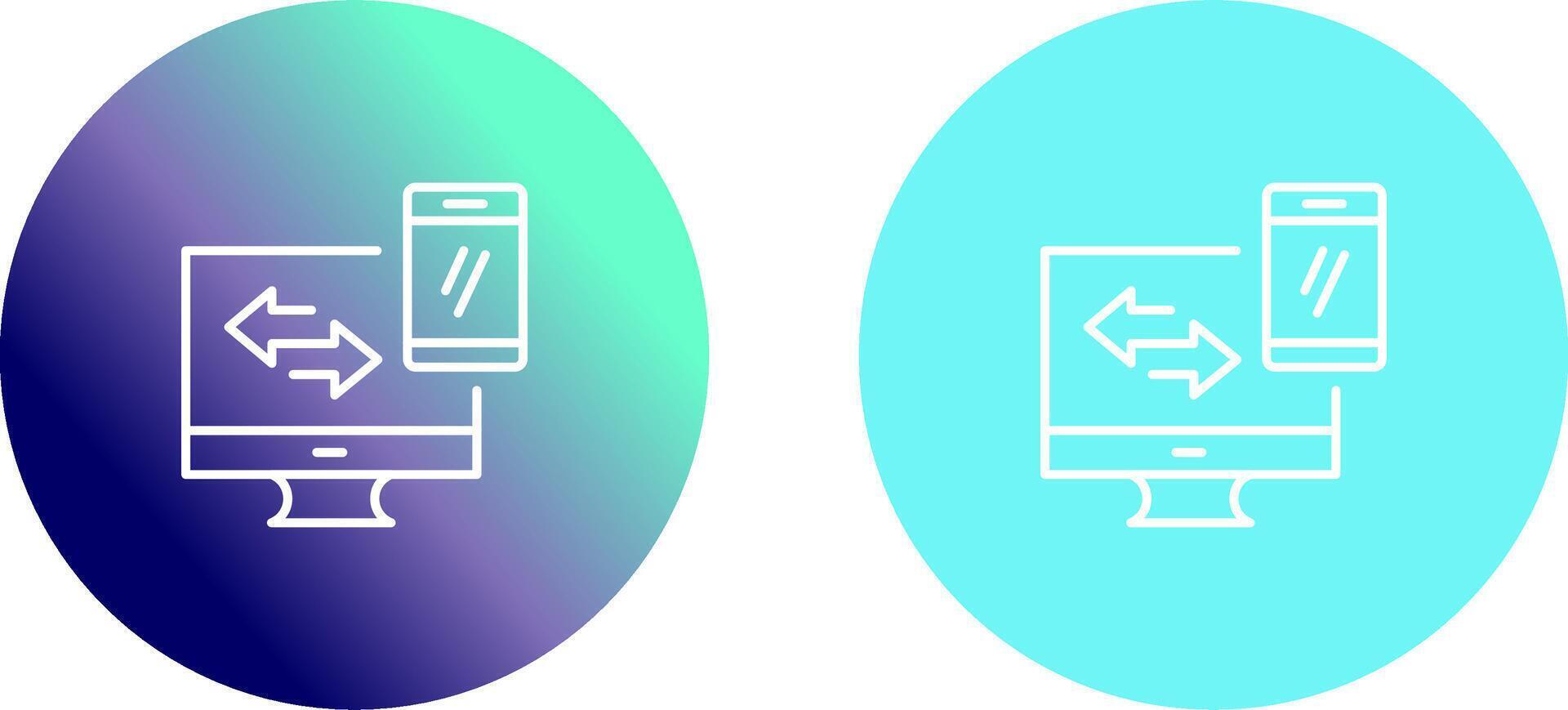 Data Synchronization Icon Design vector