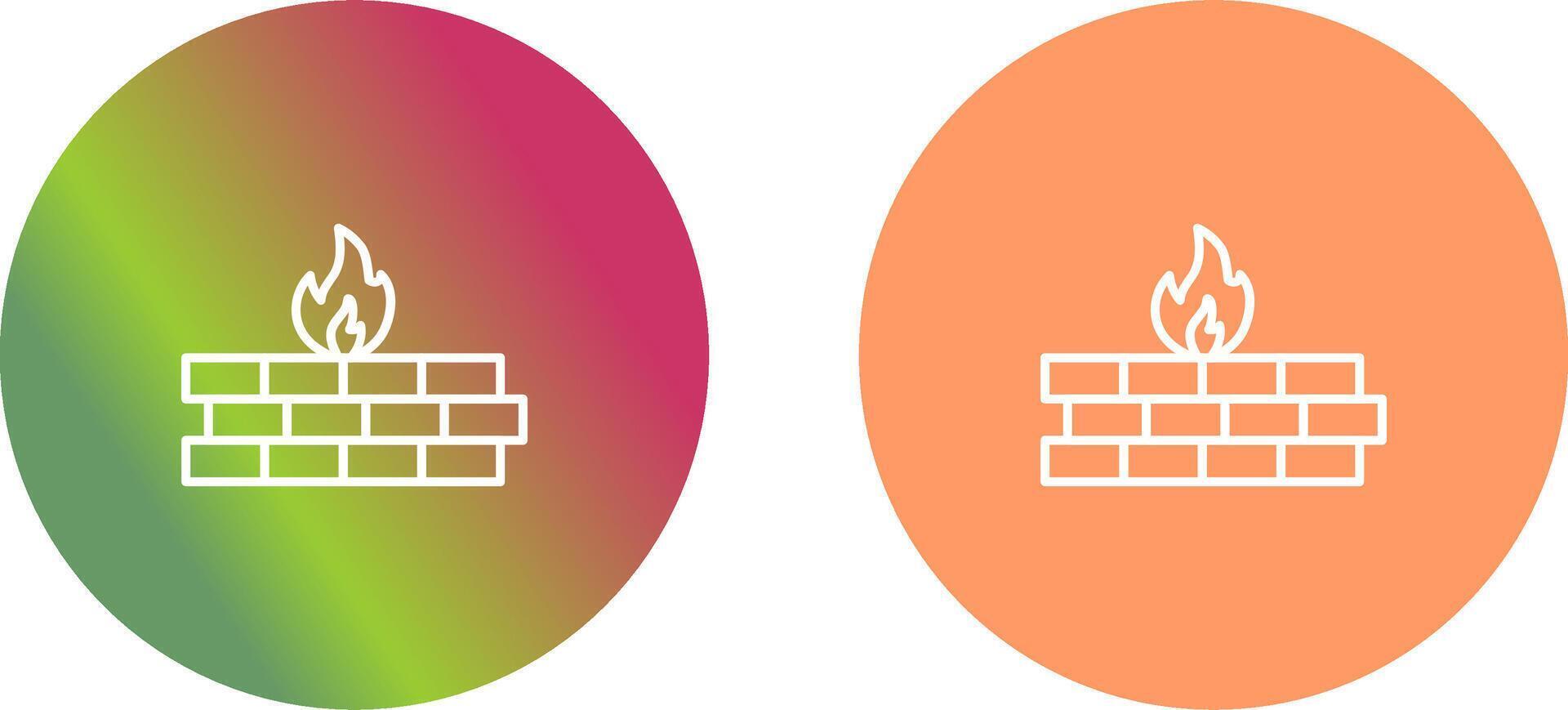 Firewall Icon Design vector