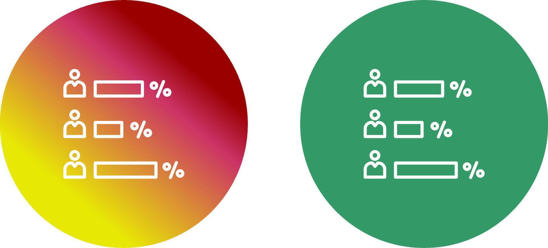 Voting Result Icon Design vector