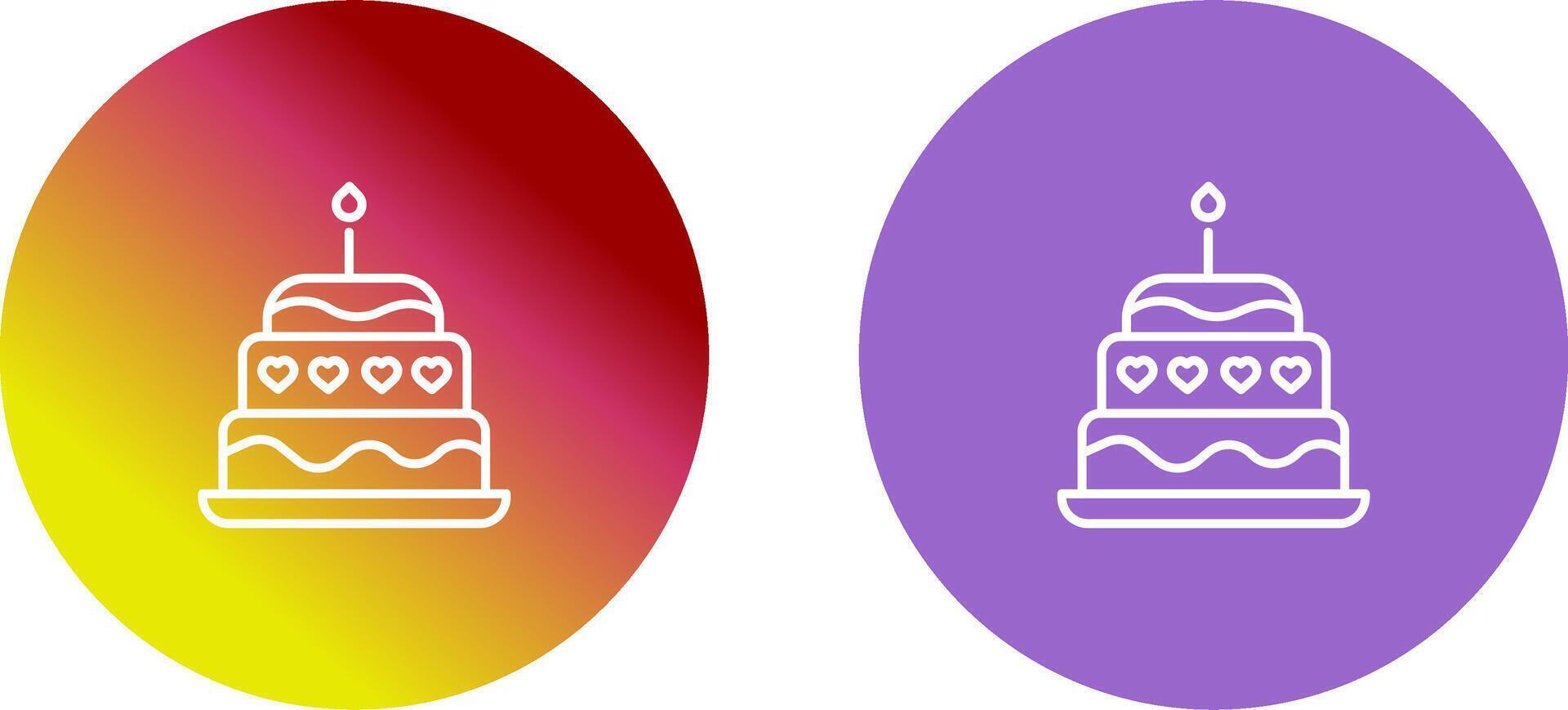 Cake Icon Design vector