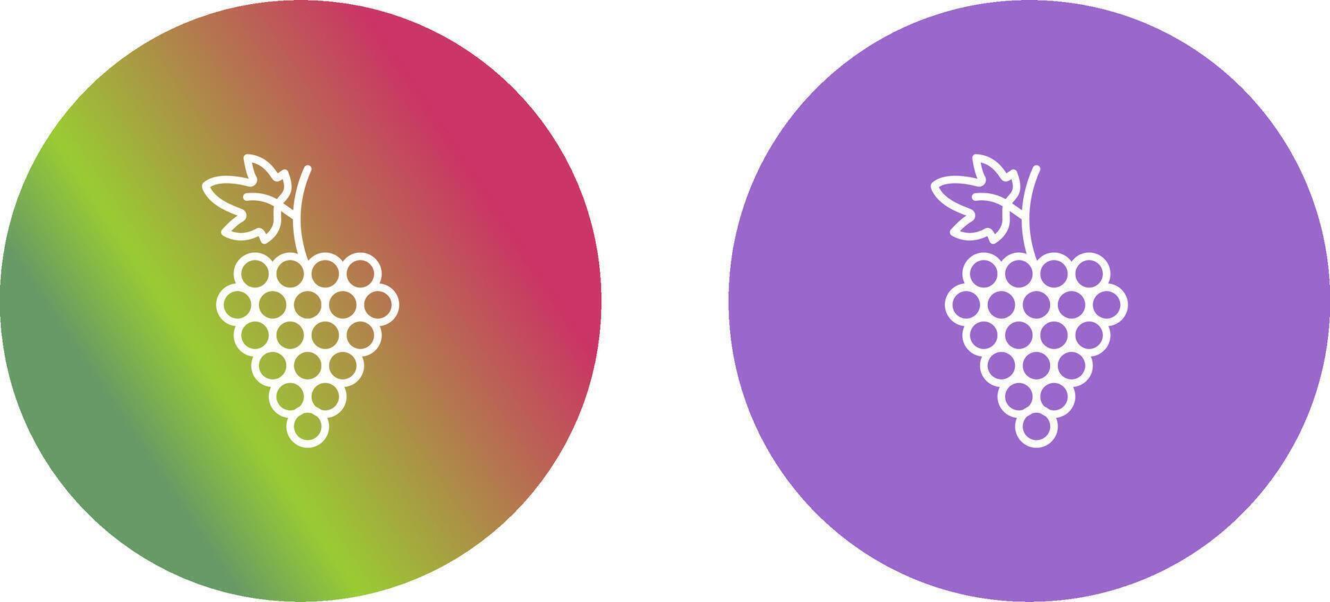 Grapes Icon Design vector