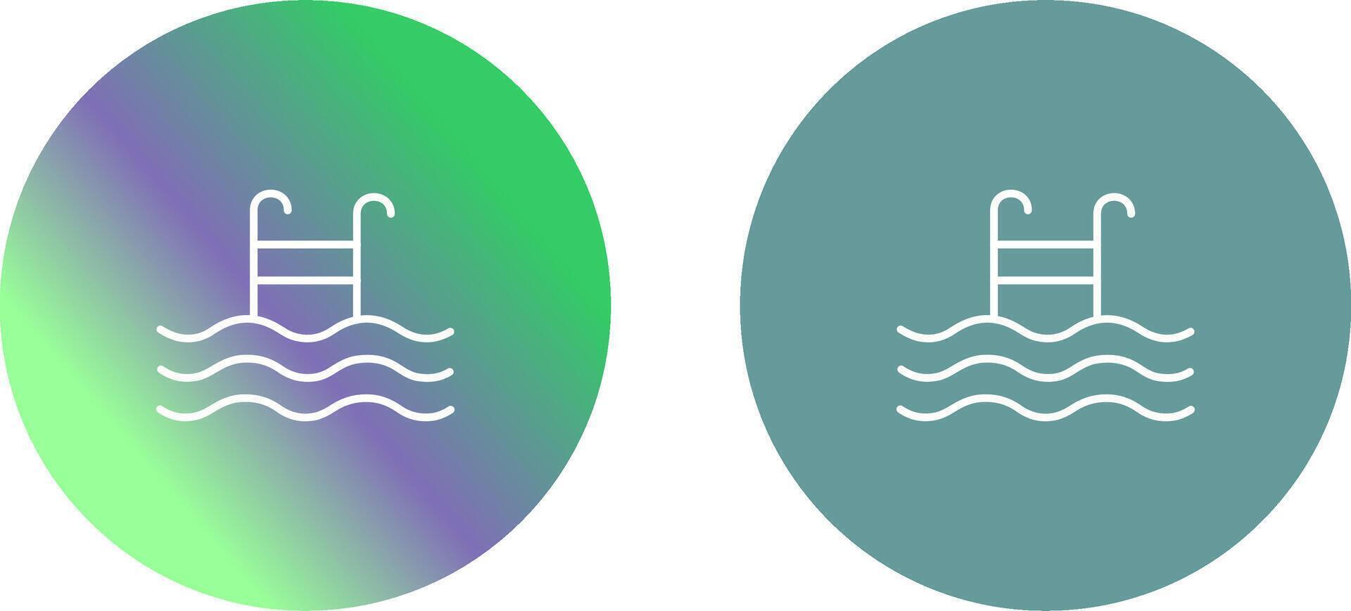 Pool Icon Design vector
