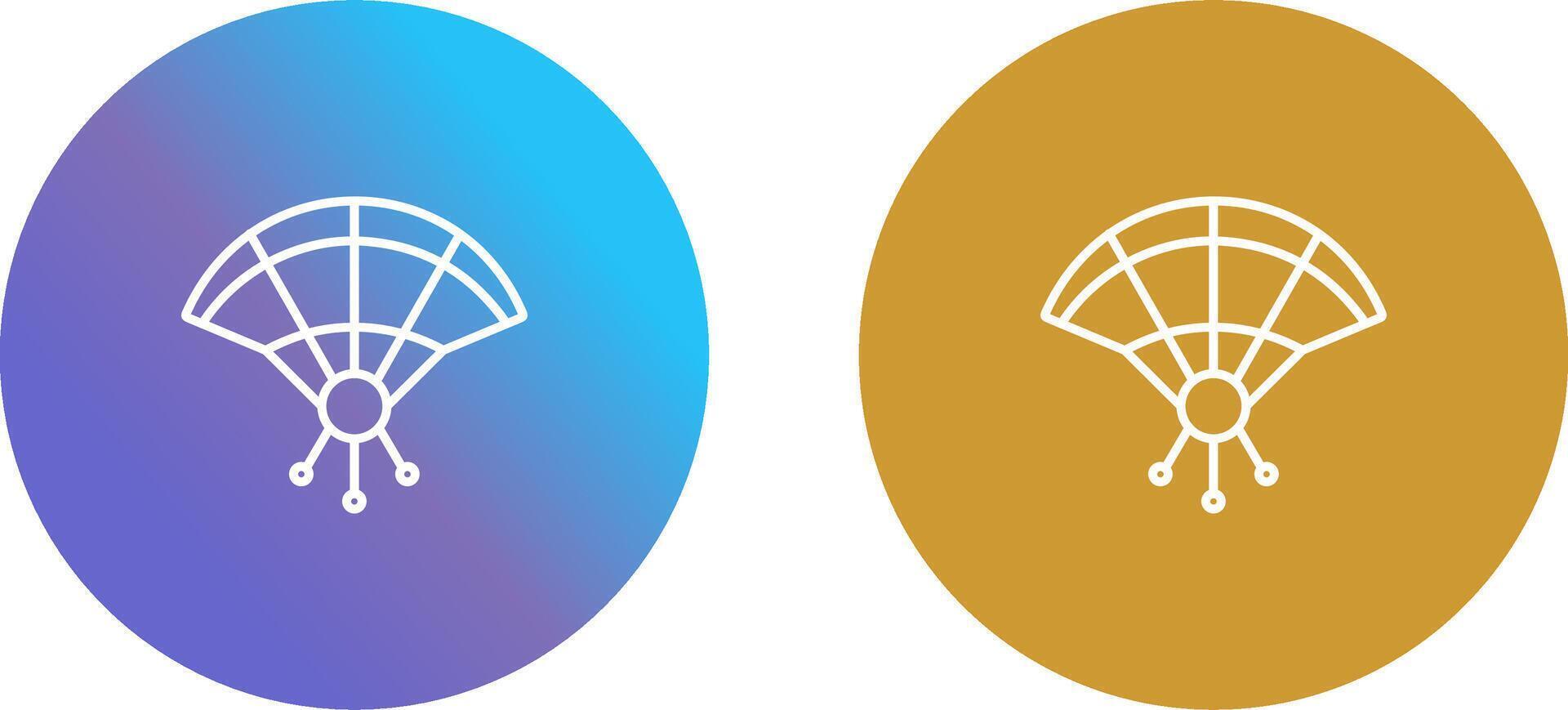 Hand Fan Icon Design vector