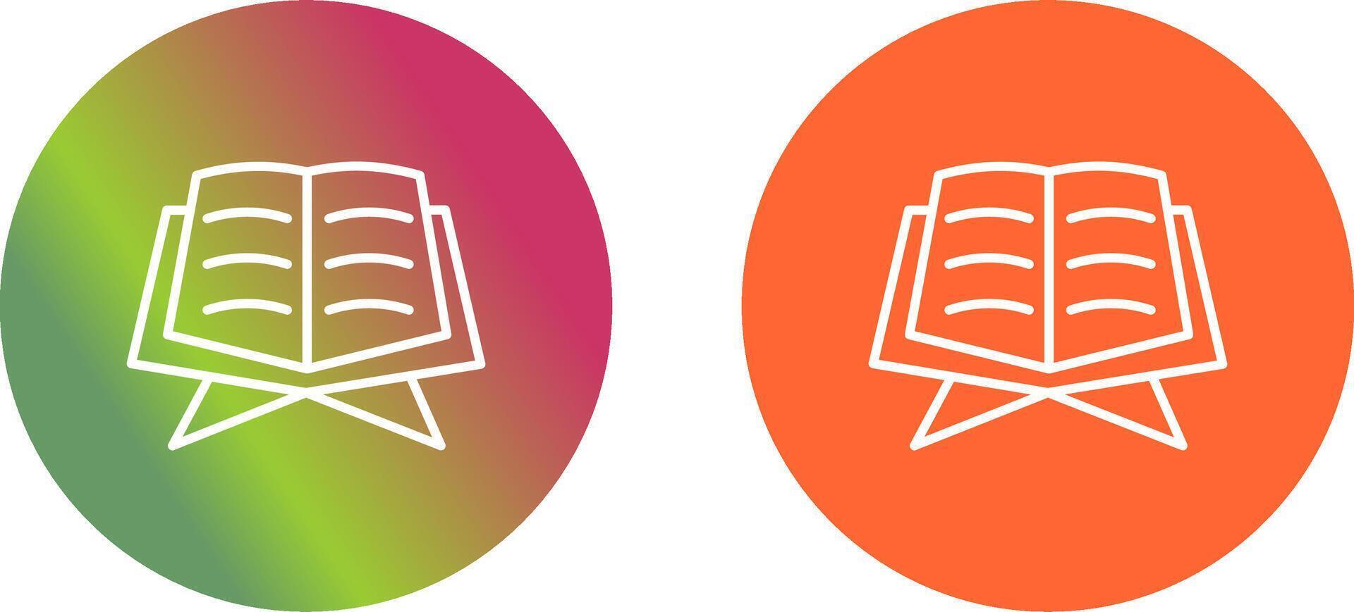 Holy Book Icon Design vector