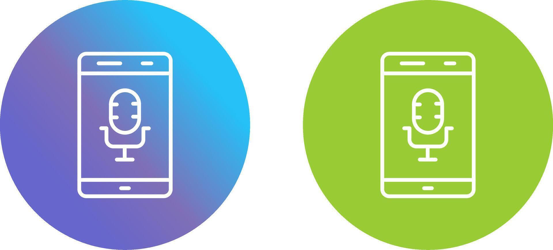 Mic Icon Design vector